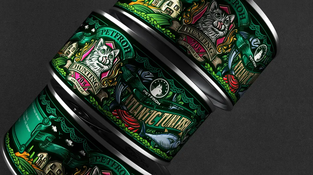 猫咪插画保证设计