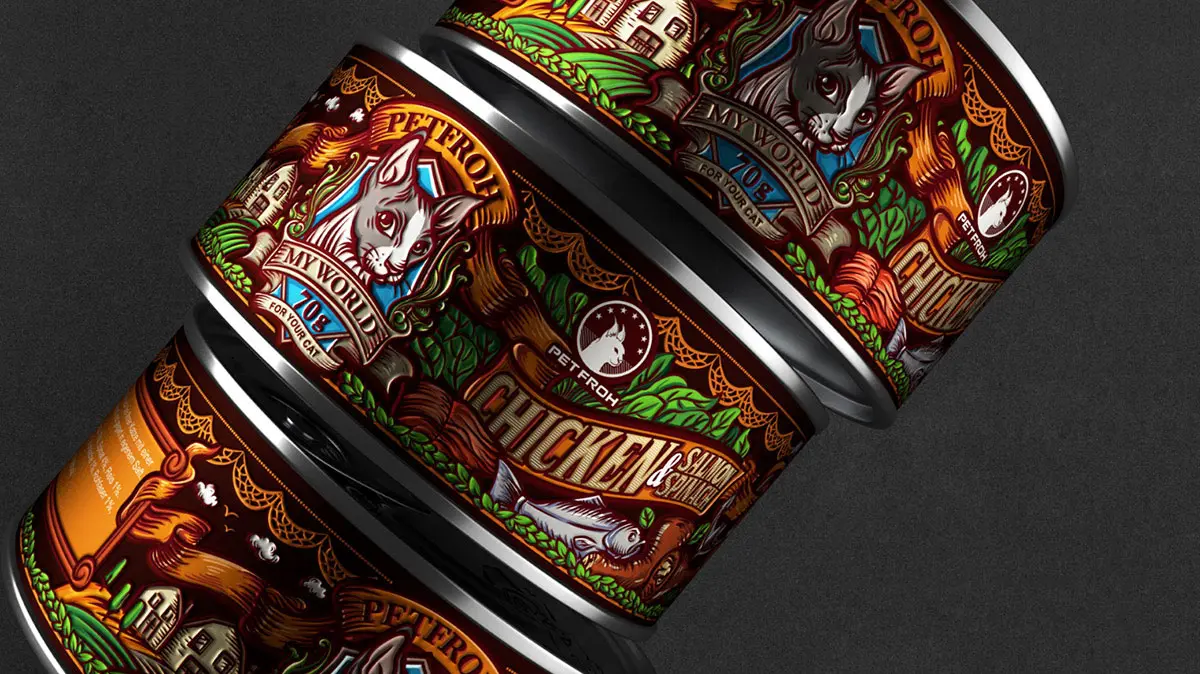 高端宠物食品标签