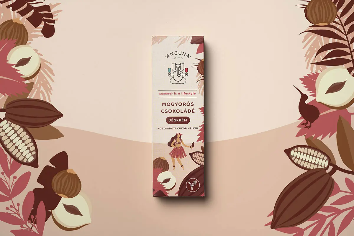 海滩插画包装设计