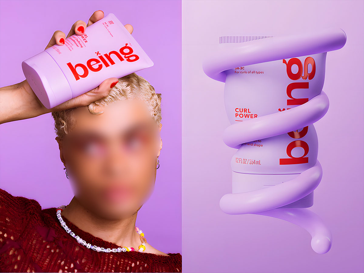 Being洗发护发包装设计、化妆品包装盒设计