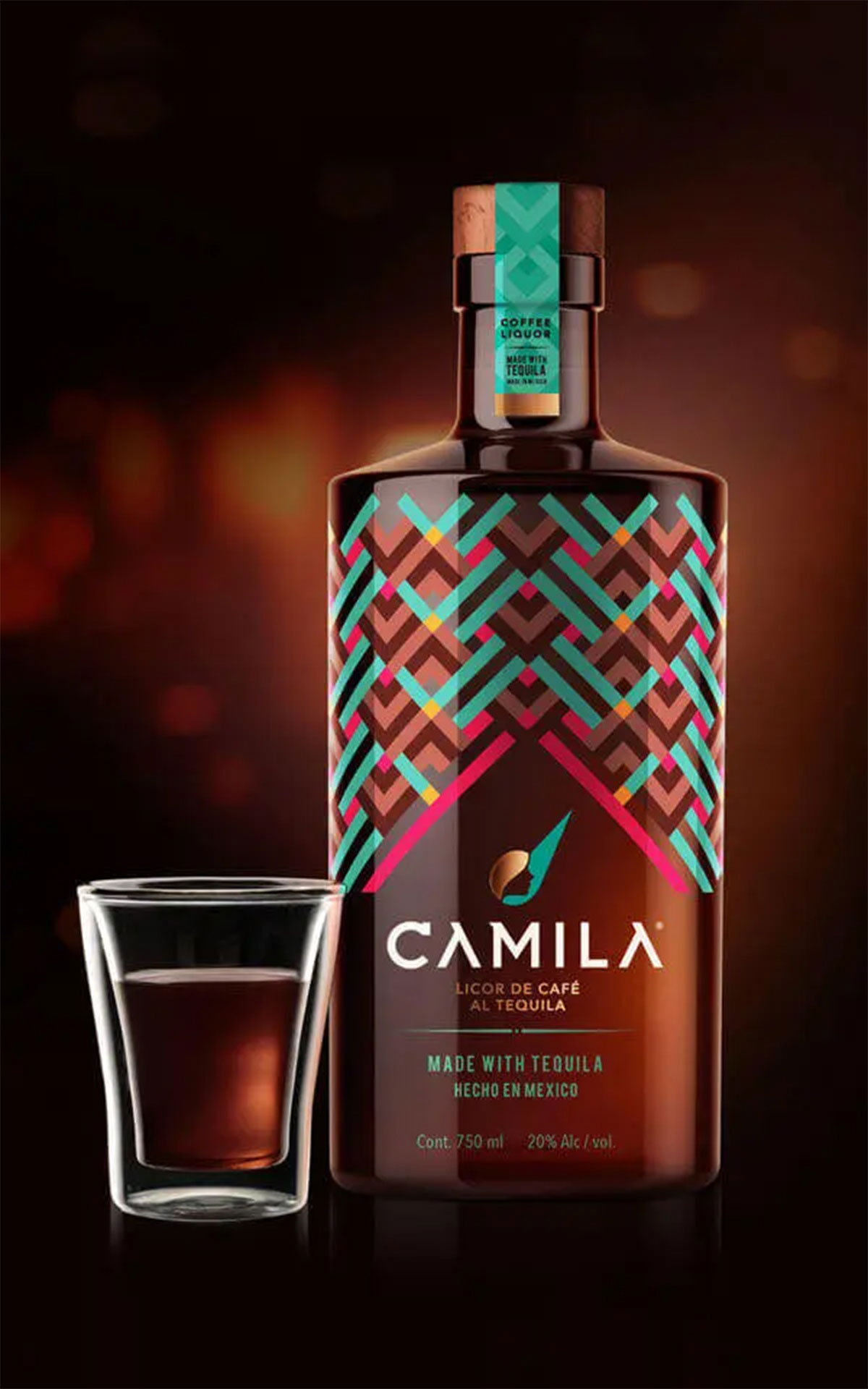 墨西哥‌‌CAMILA龙舌兰酒-极简主义设计