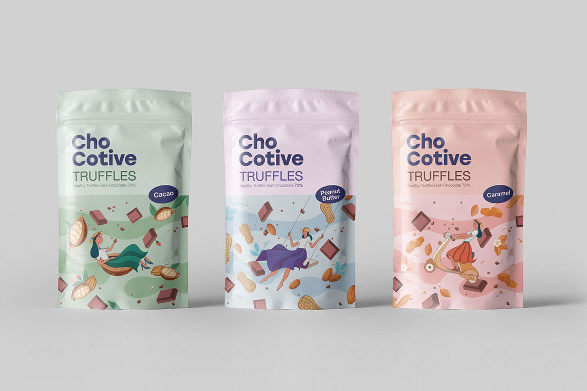 CHOCOTIVE健康零食包装设计案例