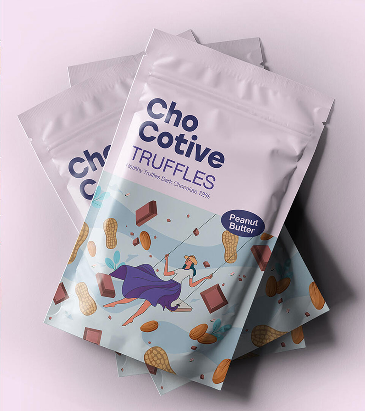 CHOCOTIVE健康零食包装设计案例