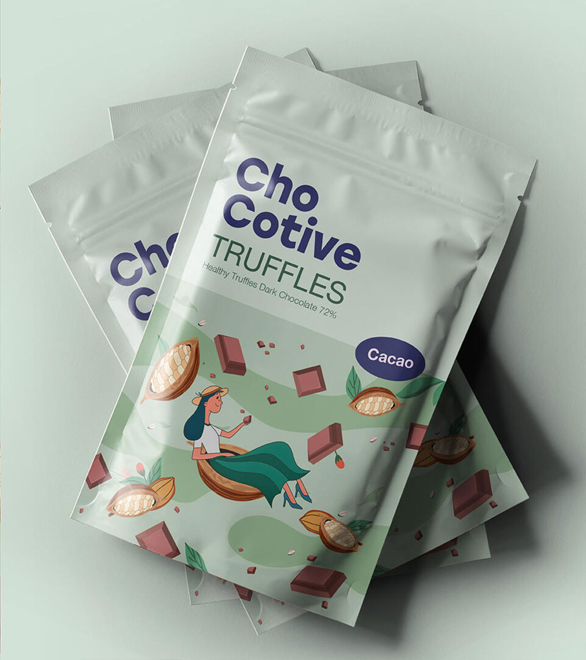 CHOCOTIVE健康零食包装设计案例