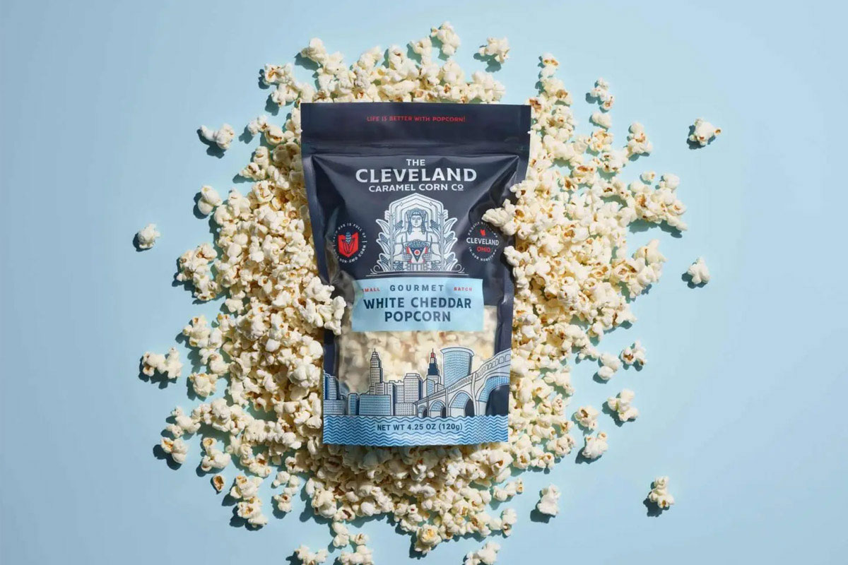 建筑包装袋设计 美国Cleveland Carmel Corn爆米花包装设计