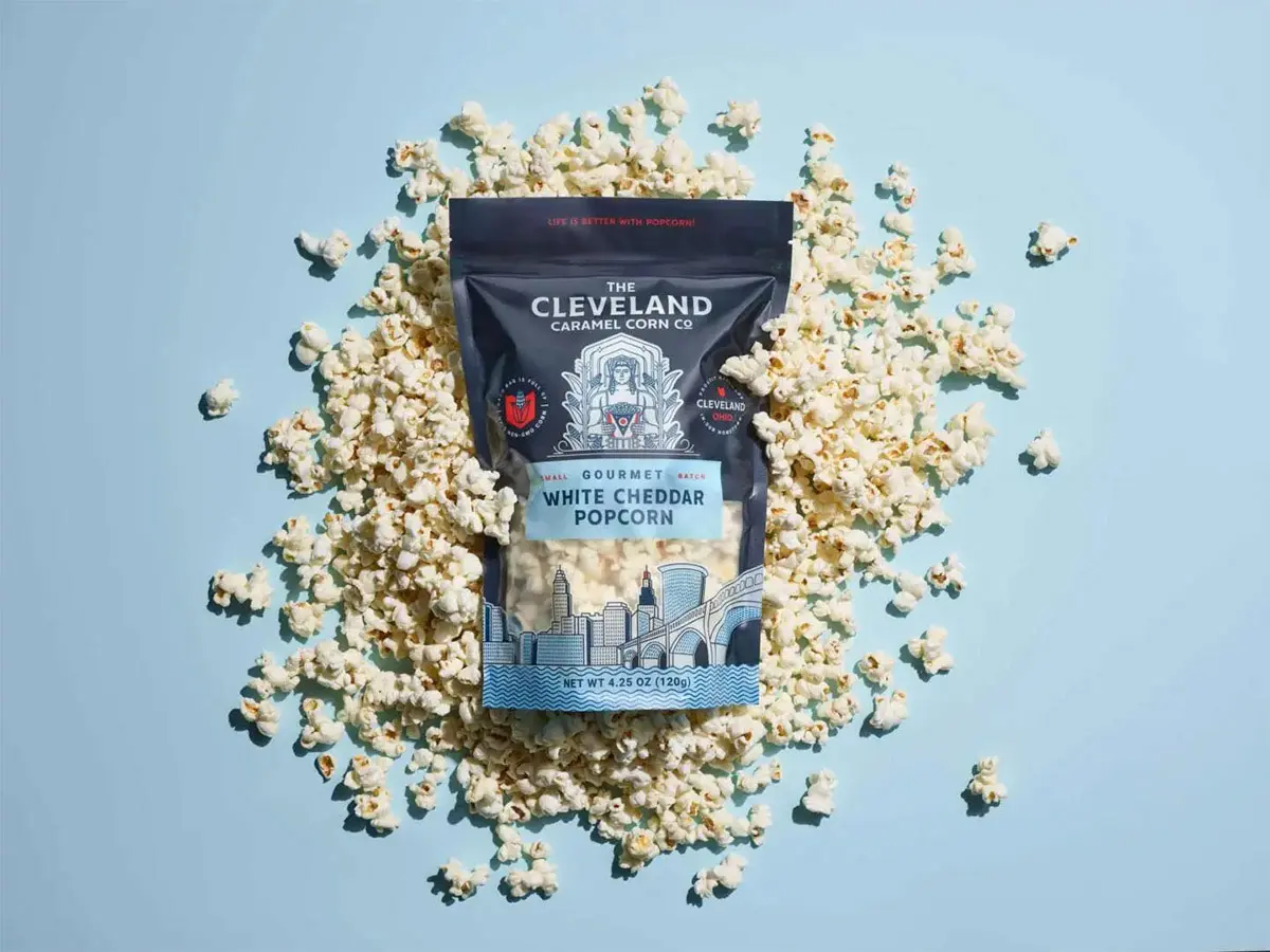 美国Cleveland Carmel Corn爆米花-建筑插画设计
