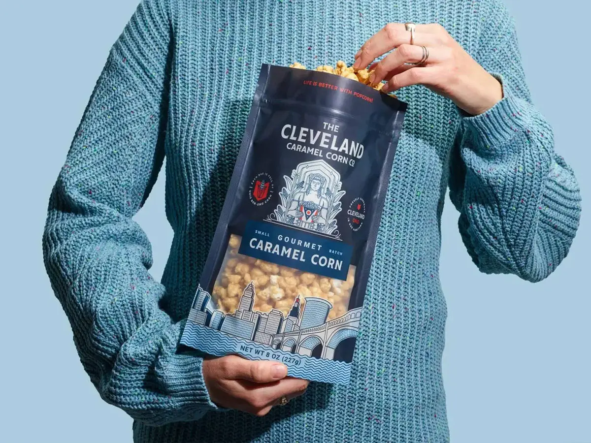 美国Cleveland Carmel Corn爆米花-建筑插画设计