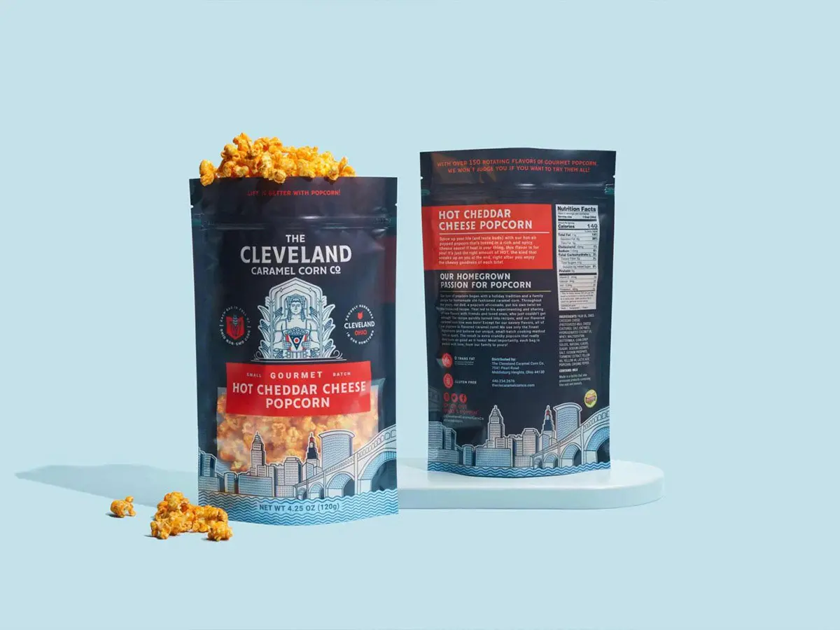 美国Cleveland Carmel Corn爆米花-建筑插画设计