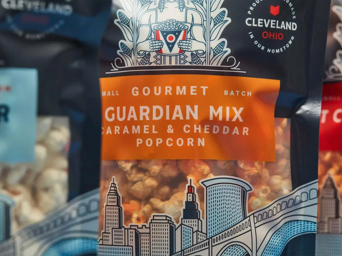 美国Cleveland Carmel Corn爆米花-建筑插画设计