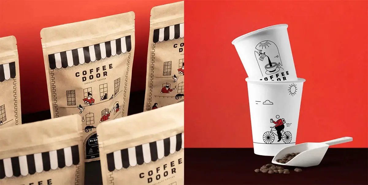 建筑插画包装设计