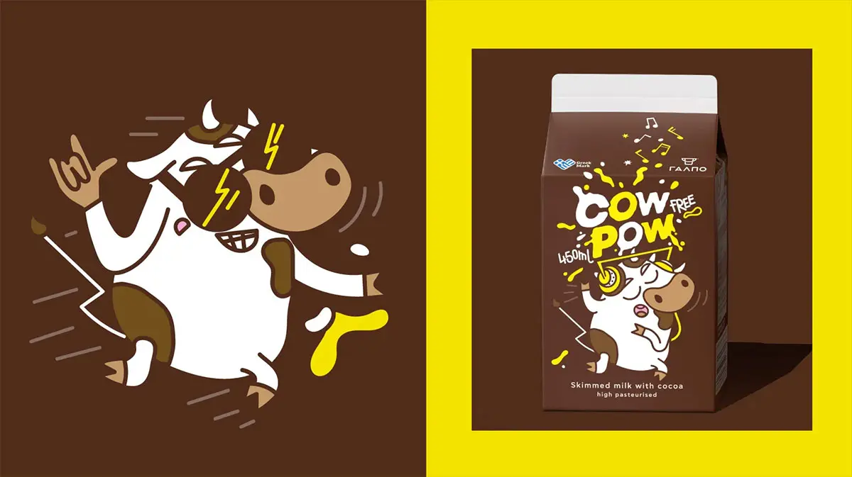 奶牛吉祥物图标