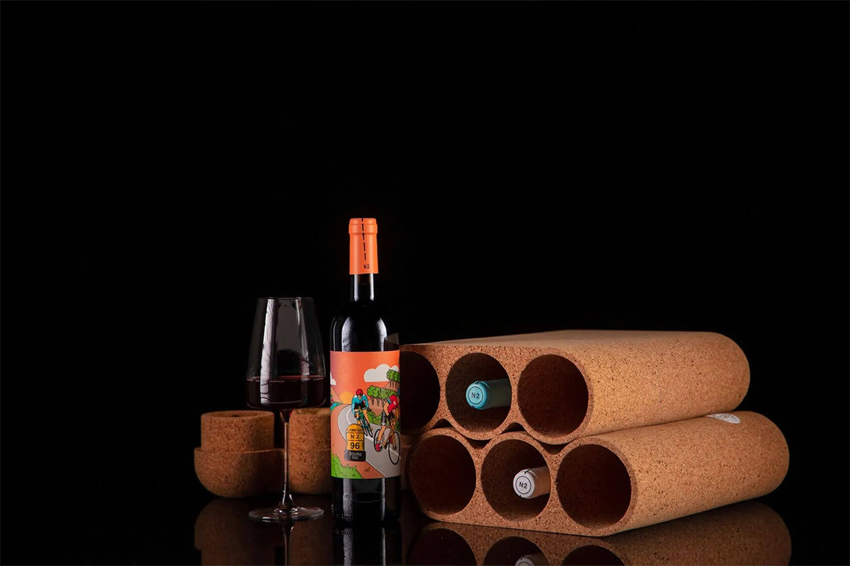 葡萄牙CPACK葡萄酒-骑行运动插画设计