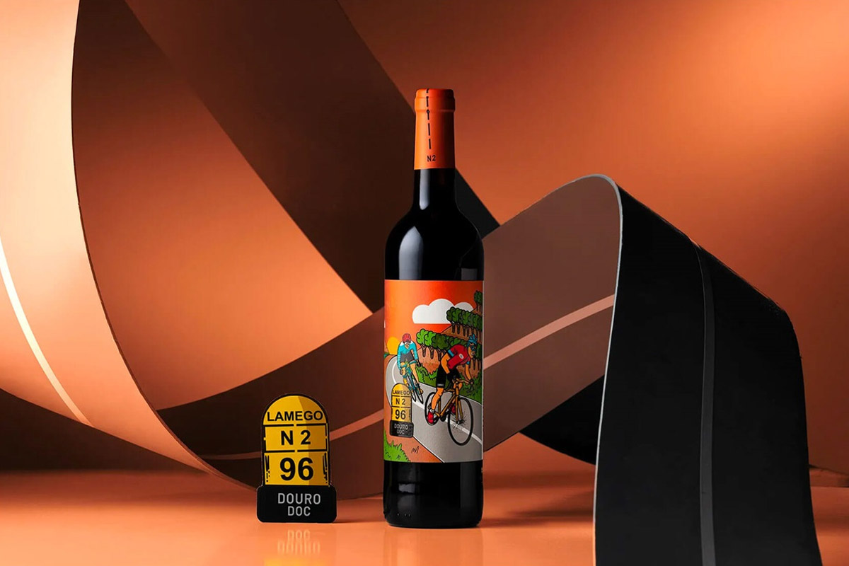 葡萄牙CPACK葡萄酒-骑行运动插画设计