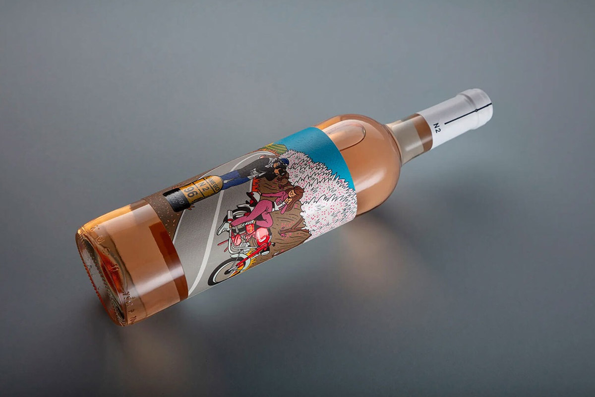 葡萄牙CPACK葡萄酒-骑行运动插画设计