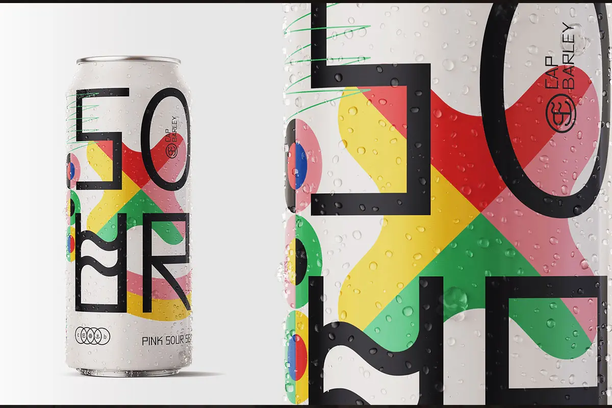 航海抽象画包装设计 巴西啤Captain Barley啤酒包装设计