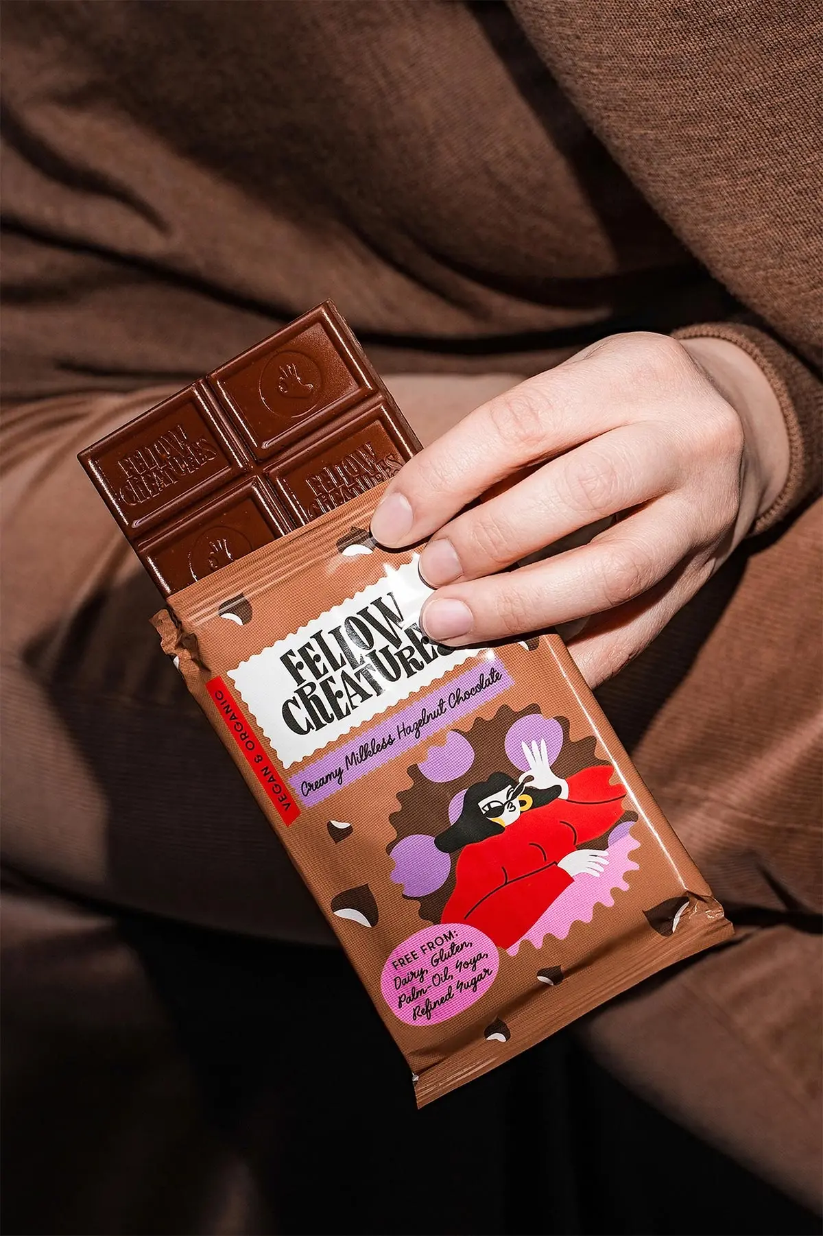 卡通插画巧克力