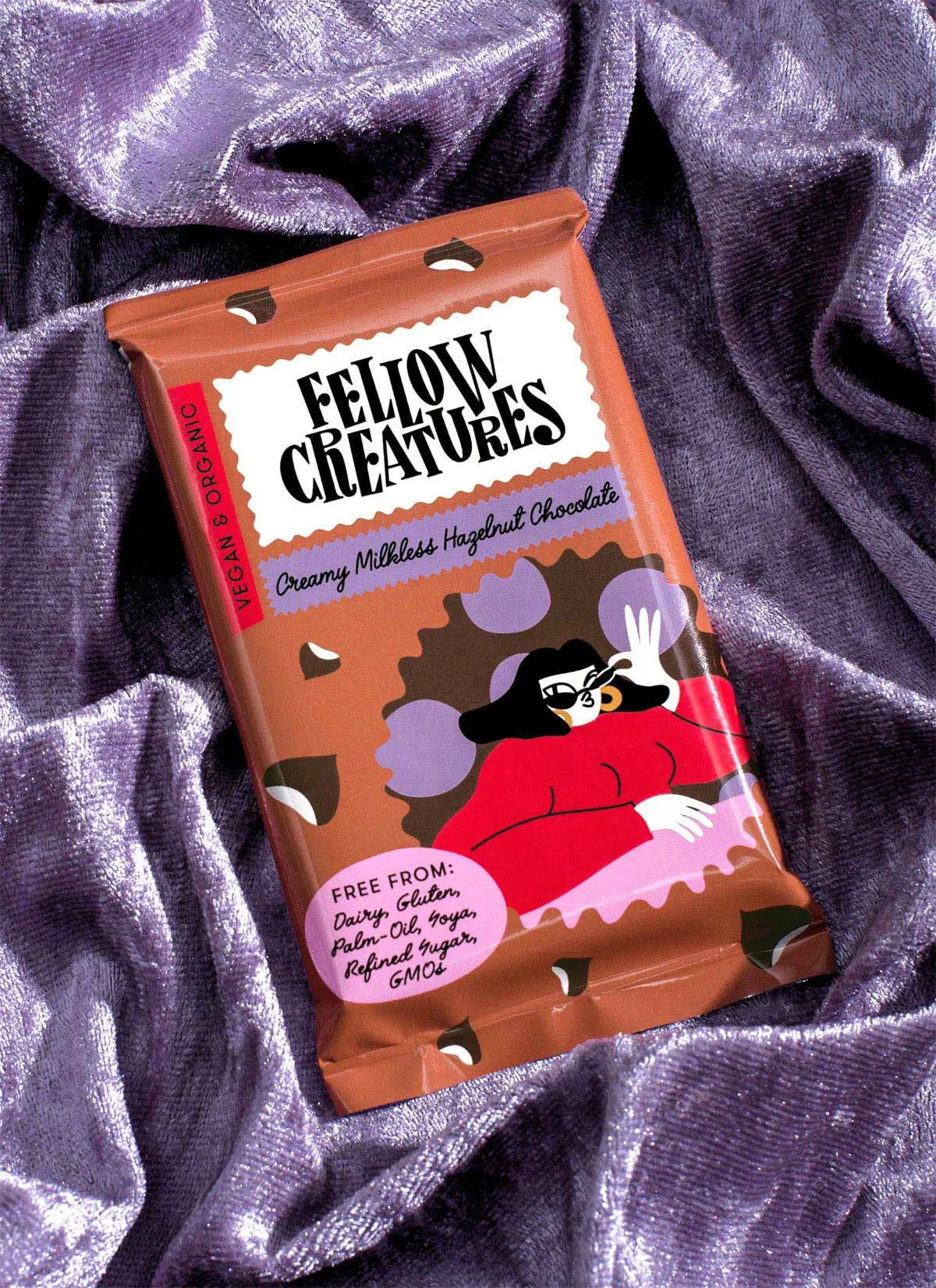 艺术插画巧克力标签