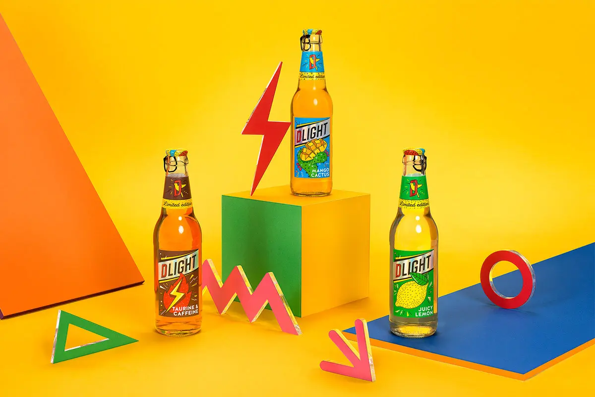 波普艺术包装设计 Dlight啤酒包装设计