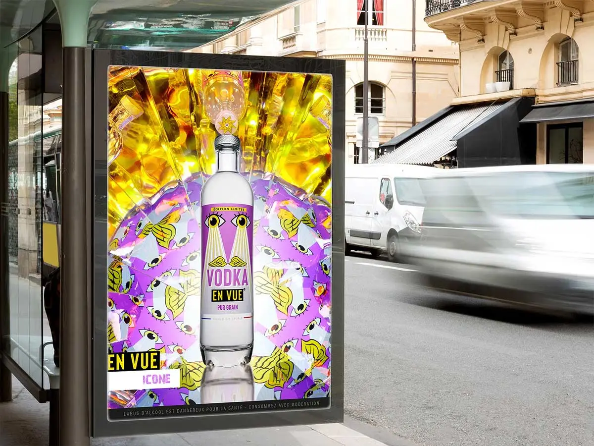 矿泉水插画包装设计