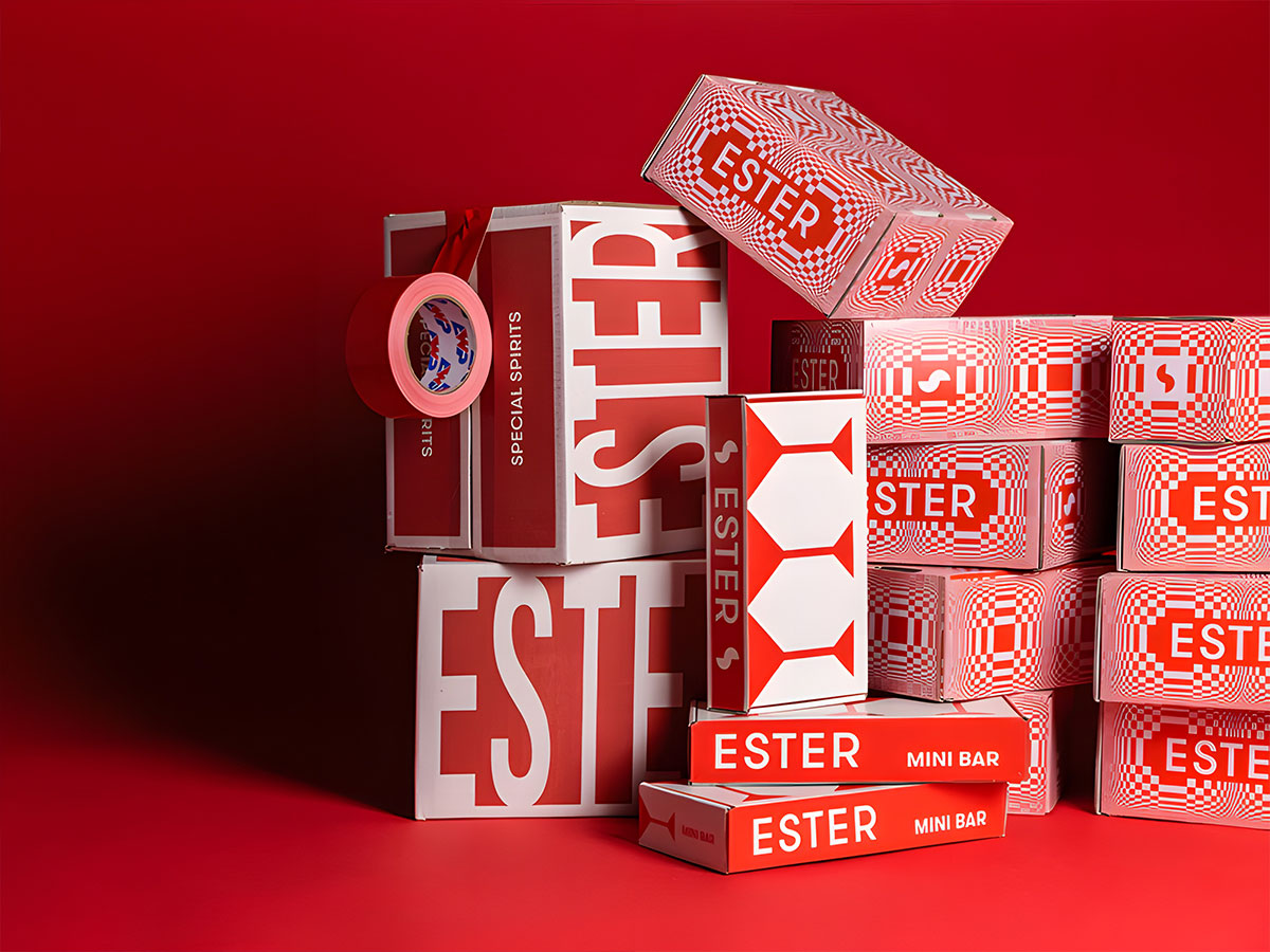 酒包装设计 ESTER烈酒家族包装盒设计