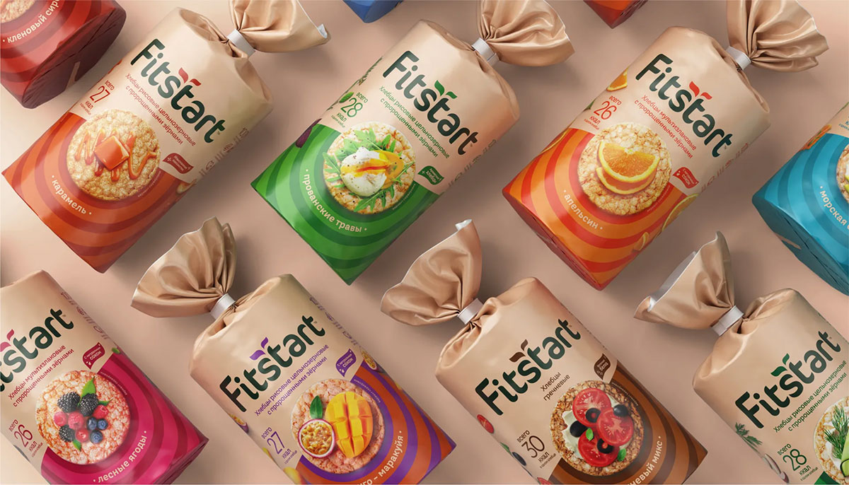 FITSTART健康零食包装设计、现代简约薯片包装