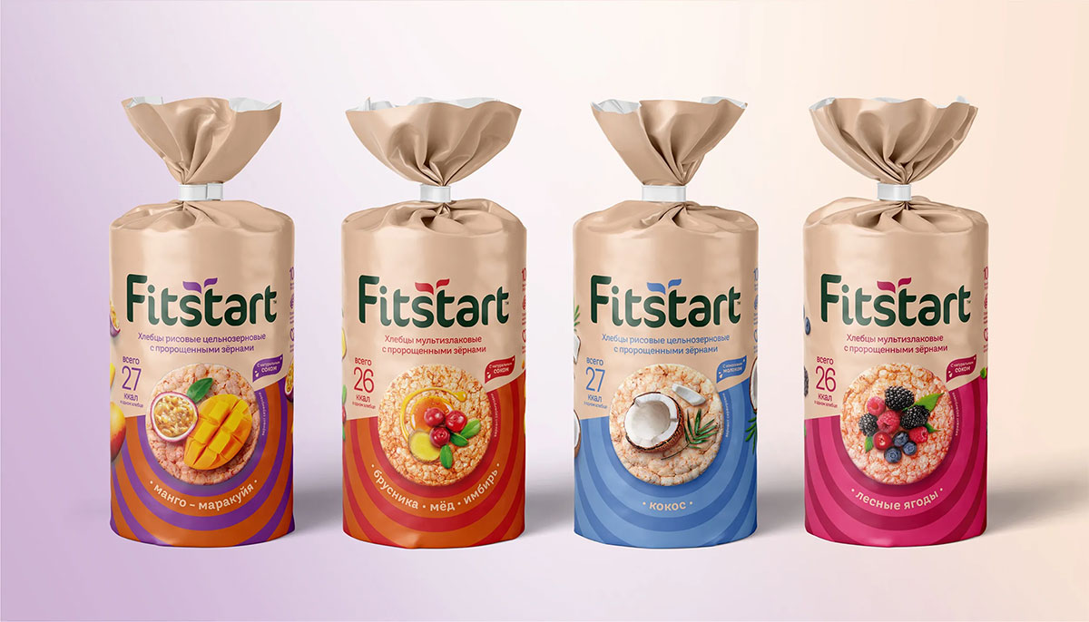 FITSTART健康零食包装设计、现代简约薯片包装