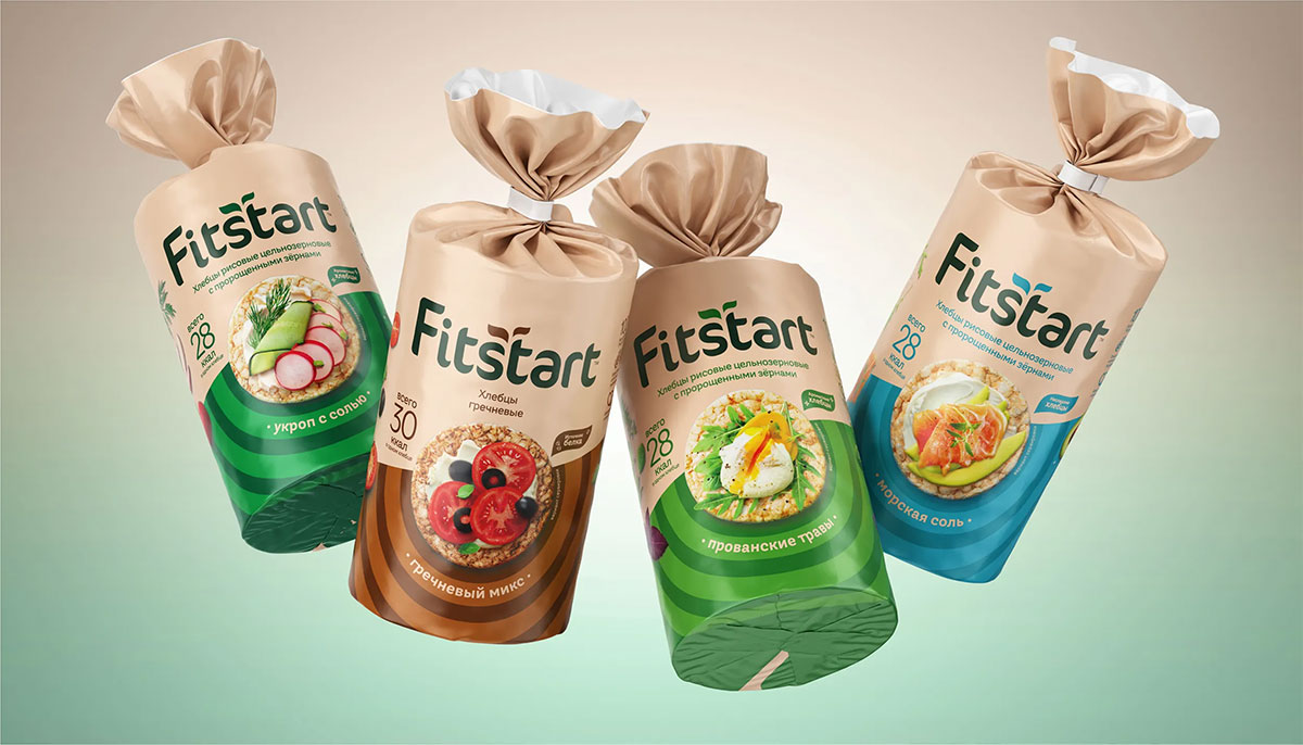 FITSTART健康零食包装设计、现代简约薯片包装