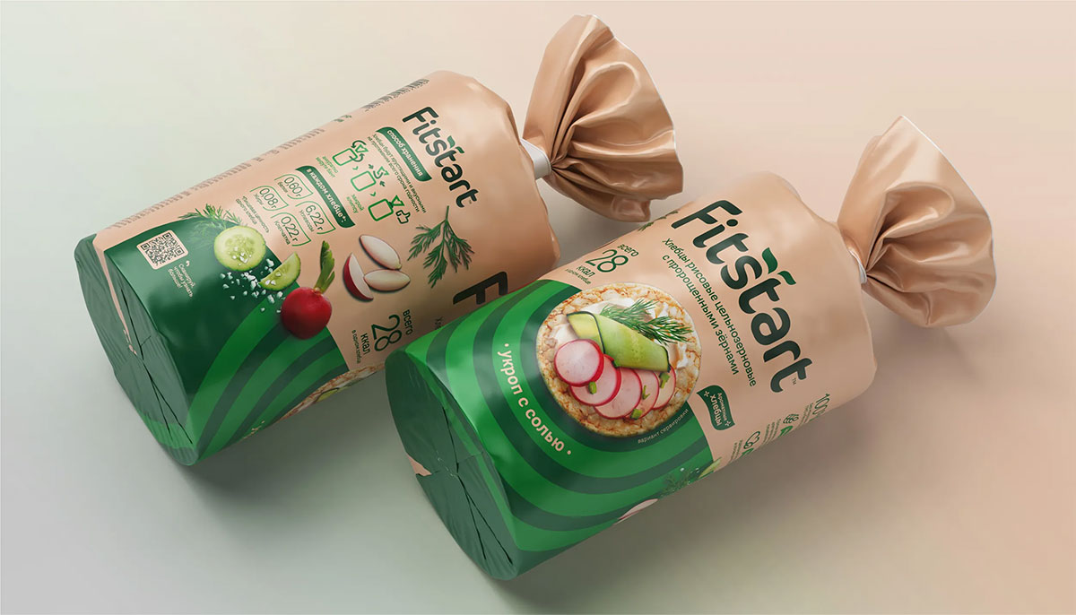 FITSTART健康零食包装设计、现代简约薯片包装