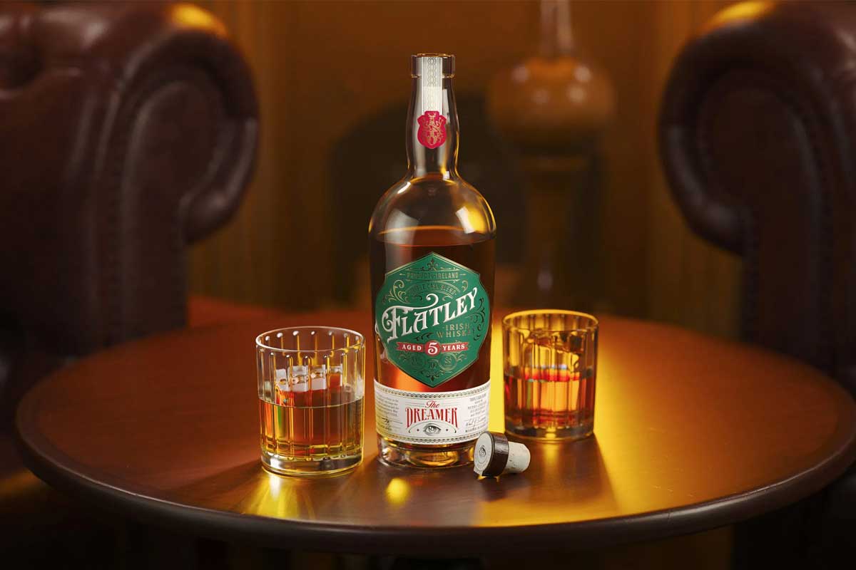 烈酒酒标设计 FLATLEY威士忌包装设计