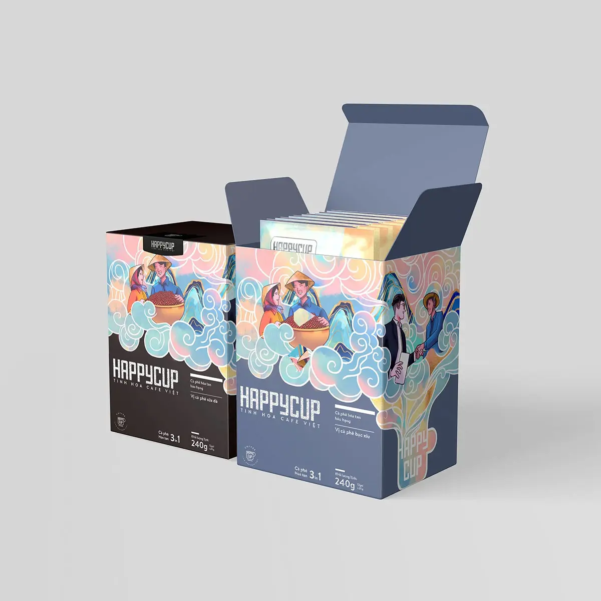 农民采摘插画包装设计