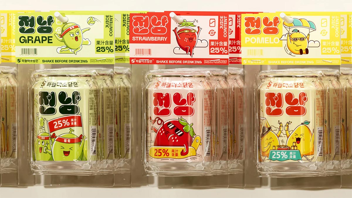 韩系果汁饮料包装设计