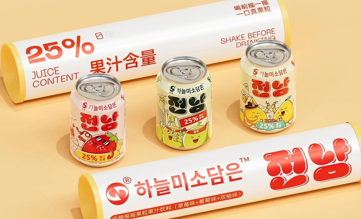 韩系果汁饮料包装设计