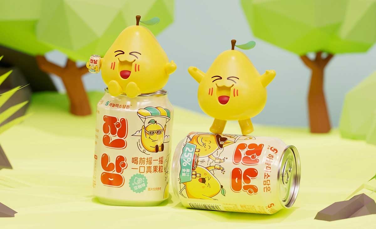 韩系果汁饮料包装设计