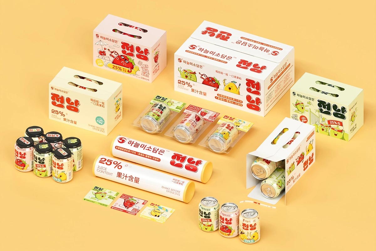 韩系果汁饮料包装设计