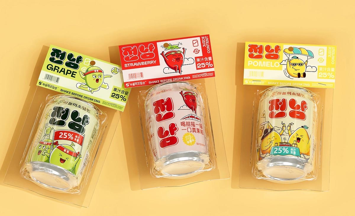 韩系果汁饮料包装设计