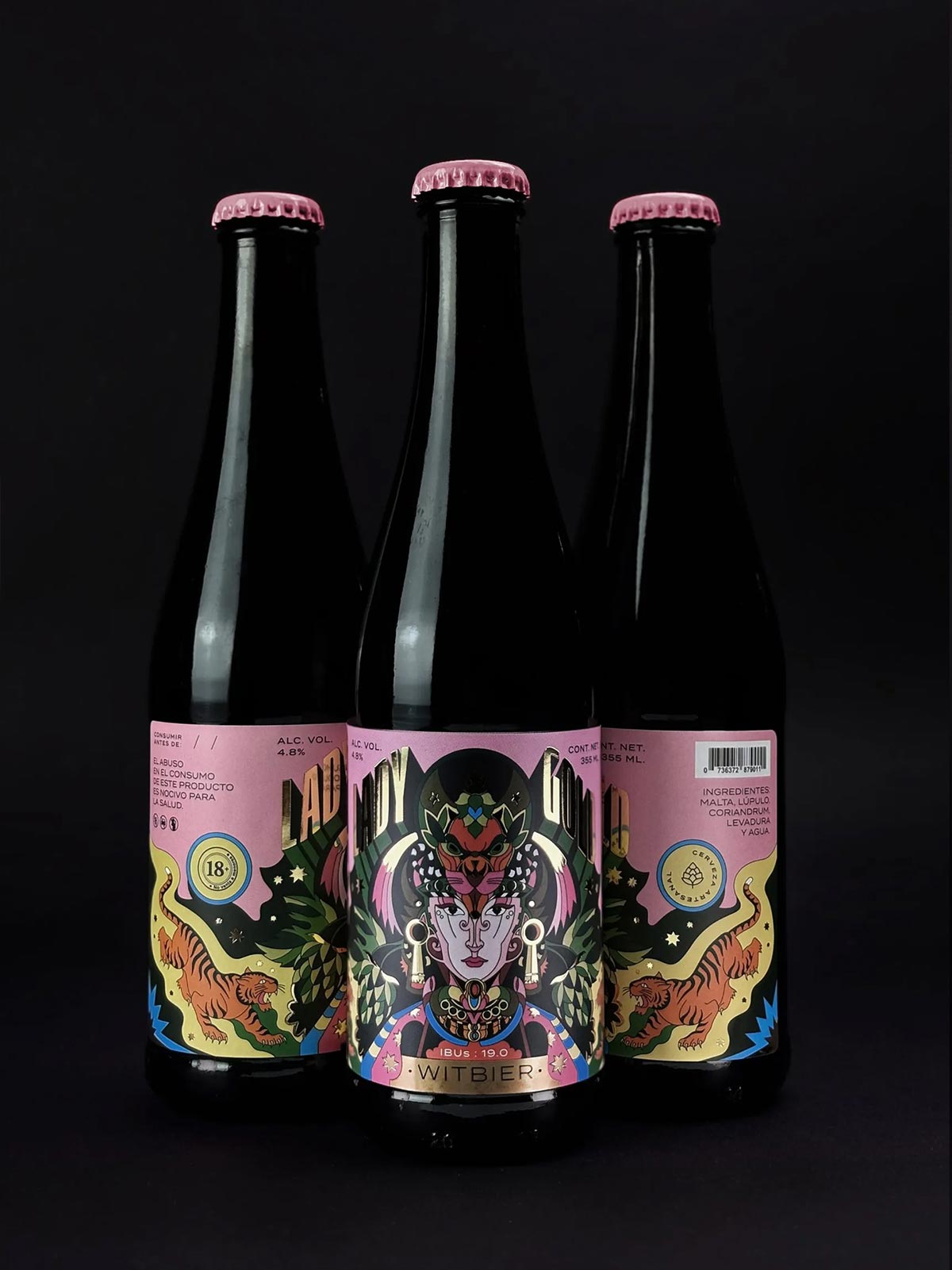 女士金啤酒
