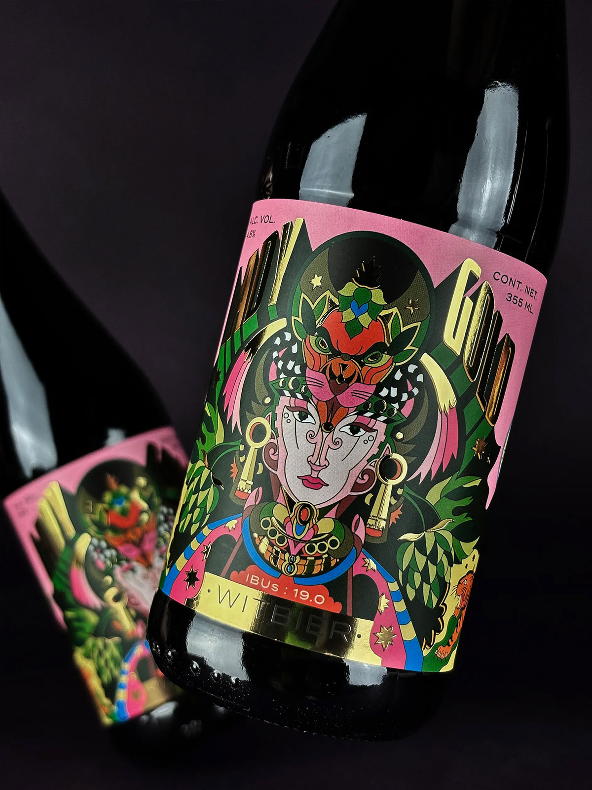 女士金啤酒