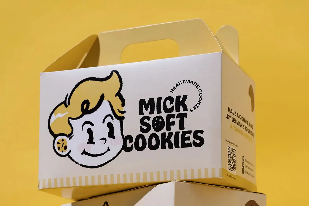 米克先生包装设计 MICK SOFT COOKIES饼干包装设计