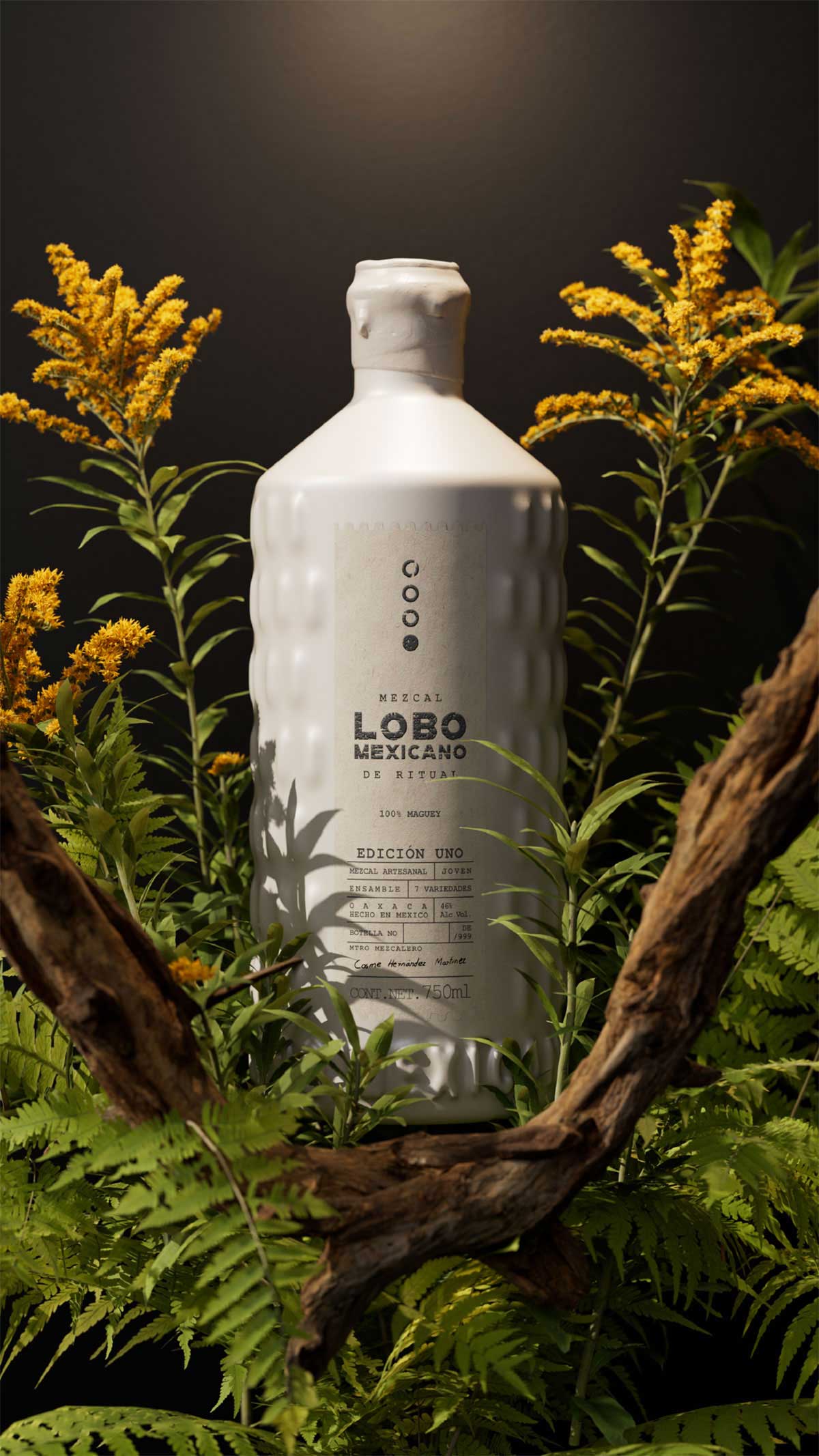 墨西哥Lobo Mexicano's龙舌兰酒包装-山脉森林设计