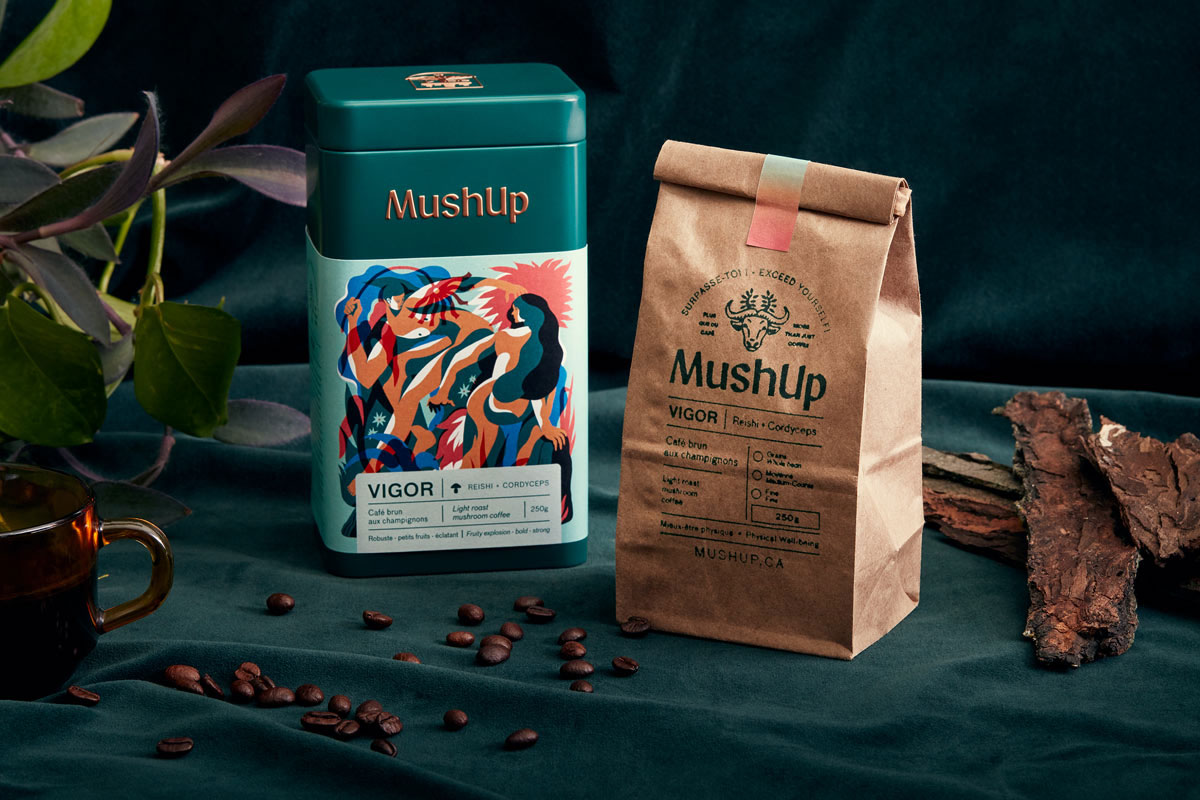 加拿大Mushup咖啡-插画设计