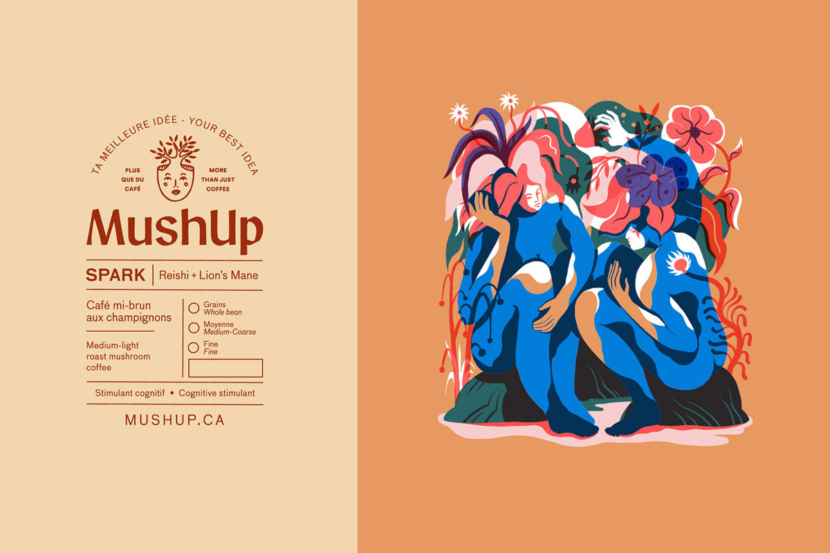 加拿大Mushup咖啡-插画设计