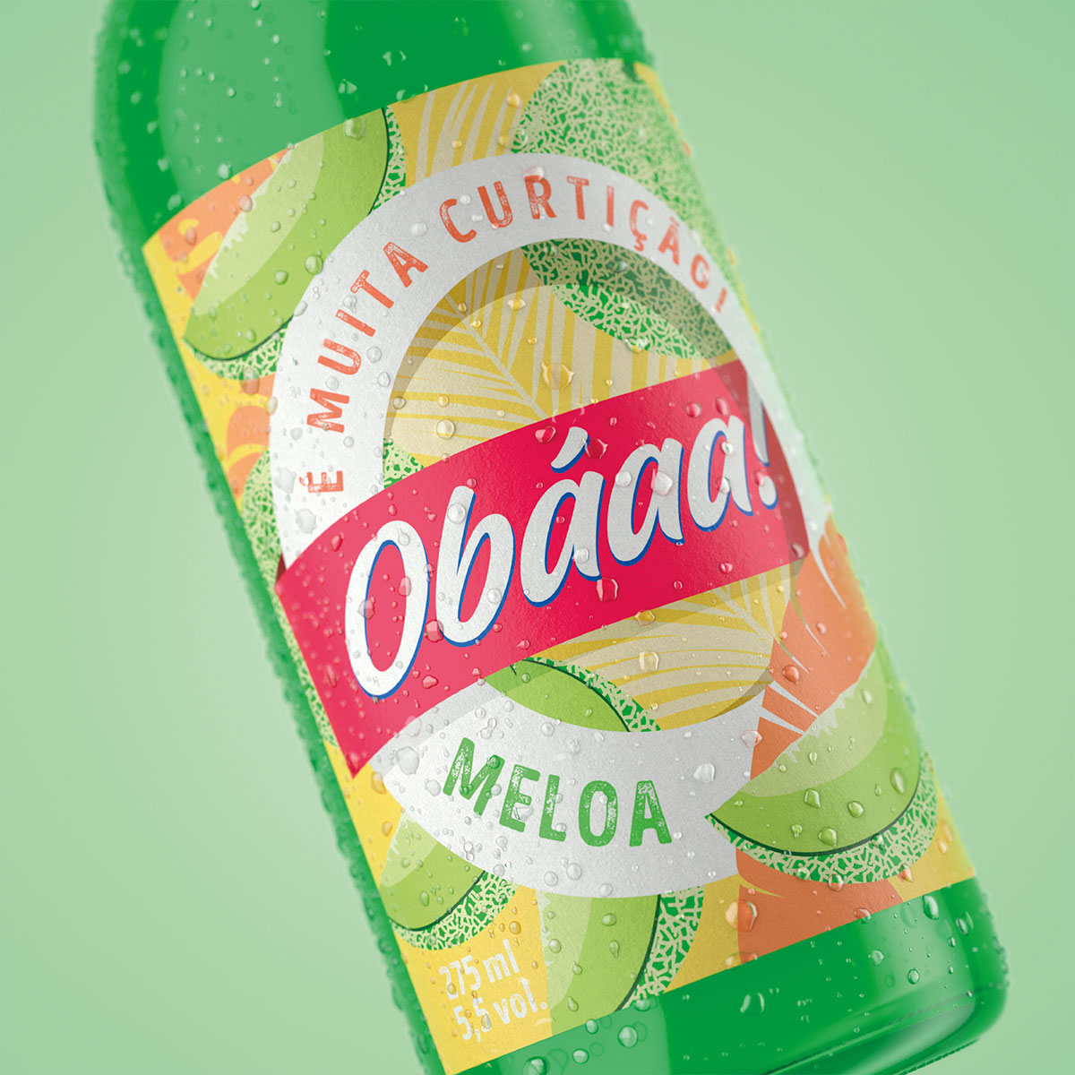 果汁瓶标设计 Obáaa!果汁包装设计