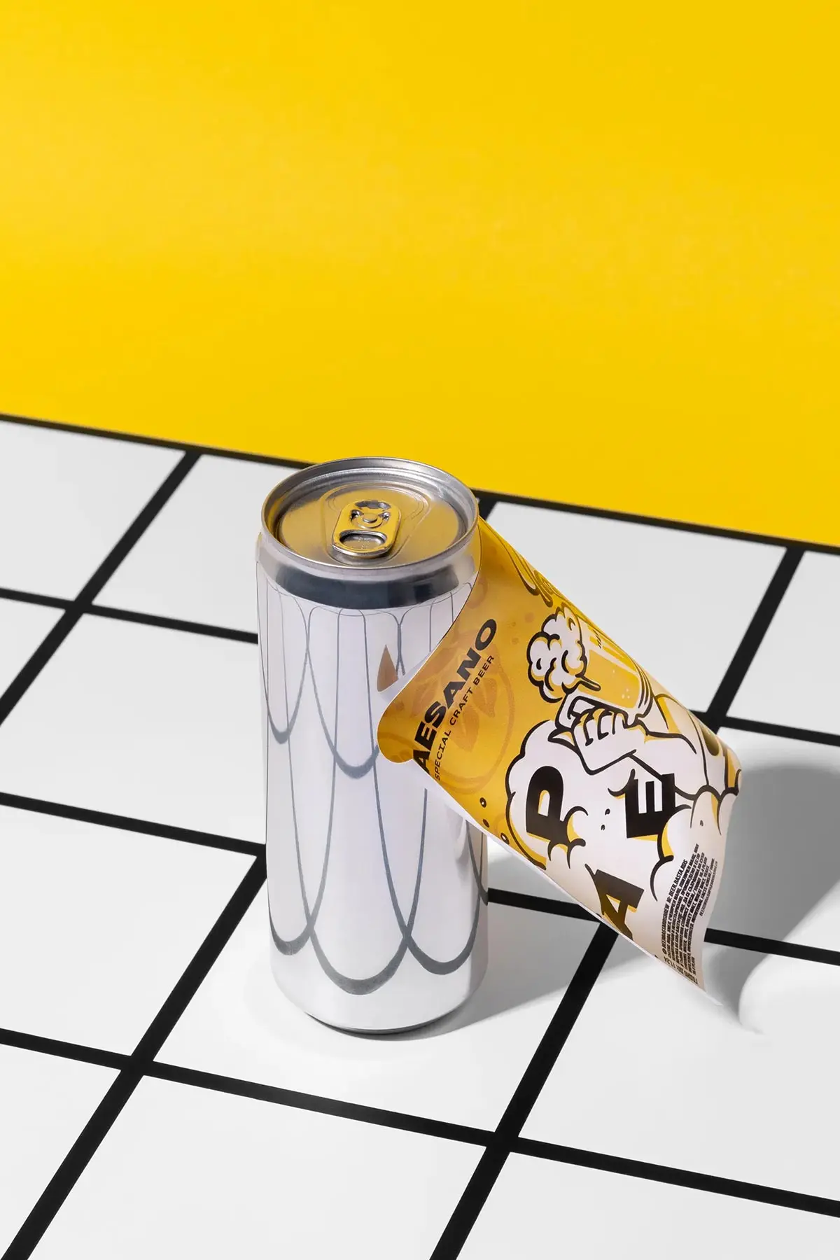 意大利PAESANO啤酒-卡通人物插画设计