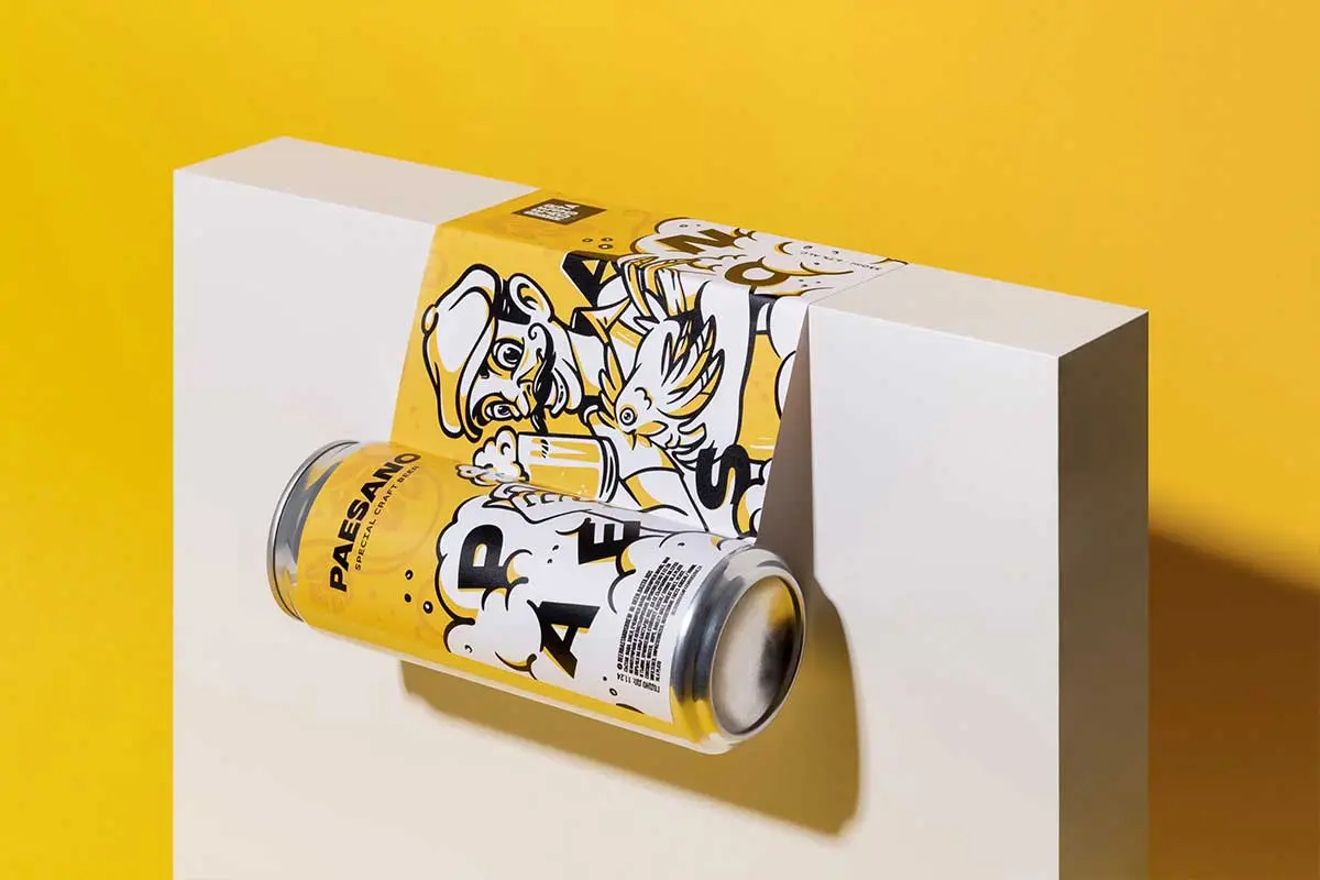 意大利PAESANO啤酒-卡通人物插画设计