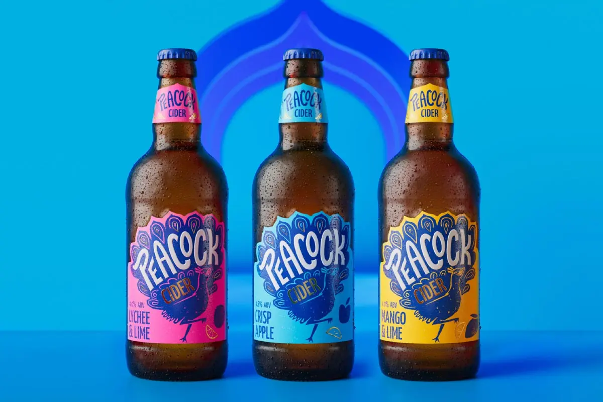 孔雀主题插画设计