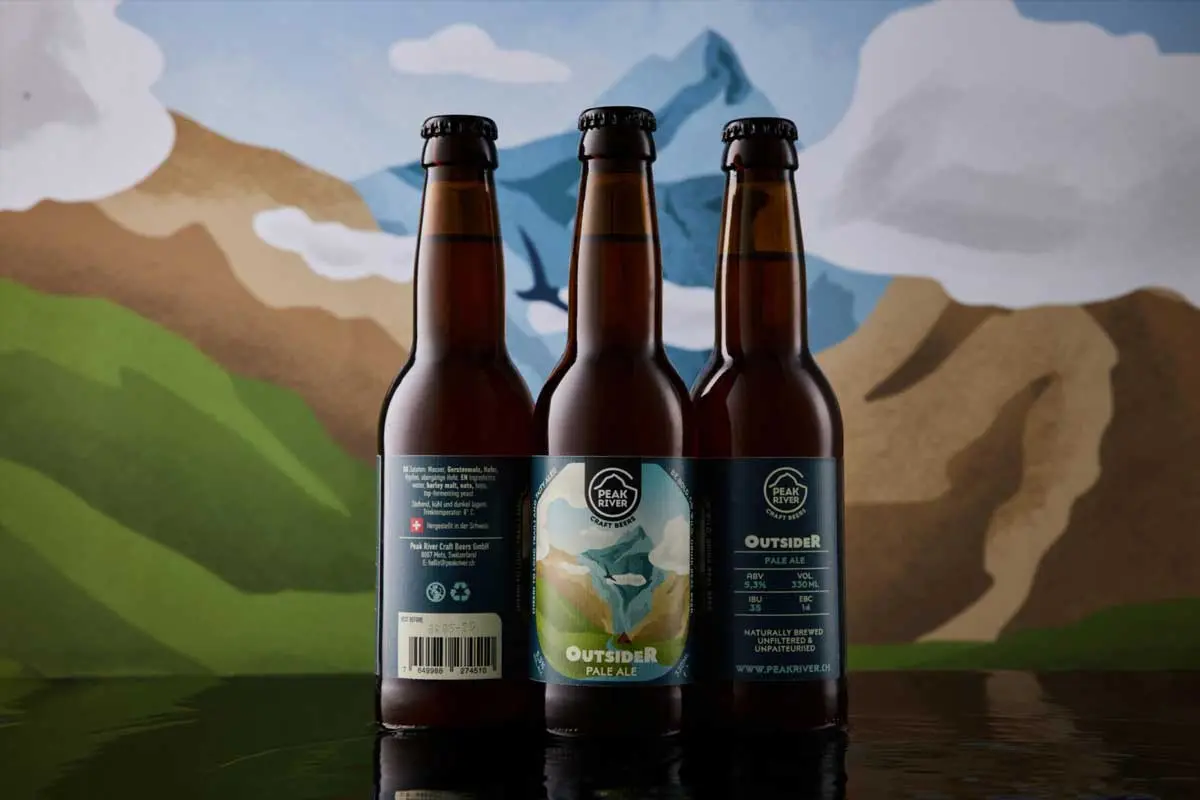 手绘插画啤酒包装设计