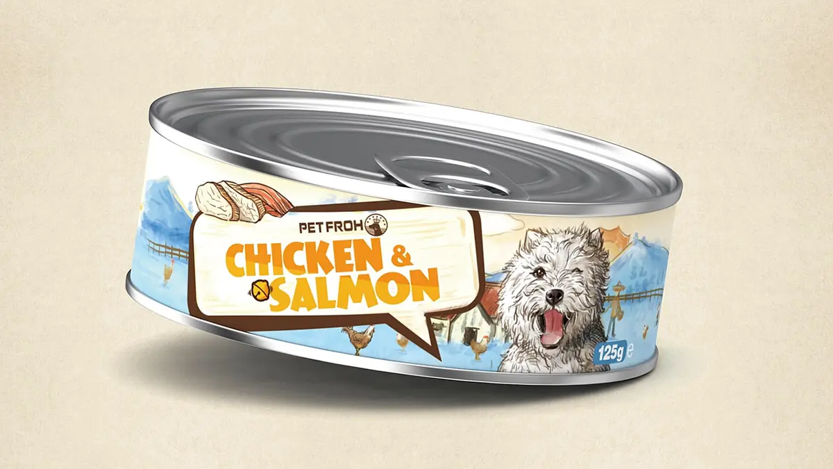 宠物插画包装设计