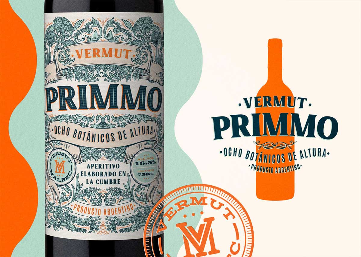 Primmo葡萄酒包装设计、苦艾酒包装设计