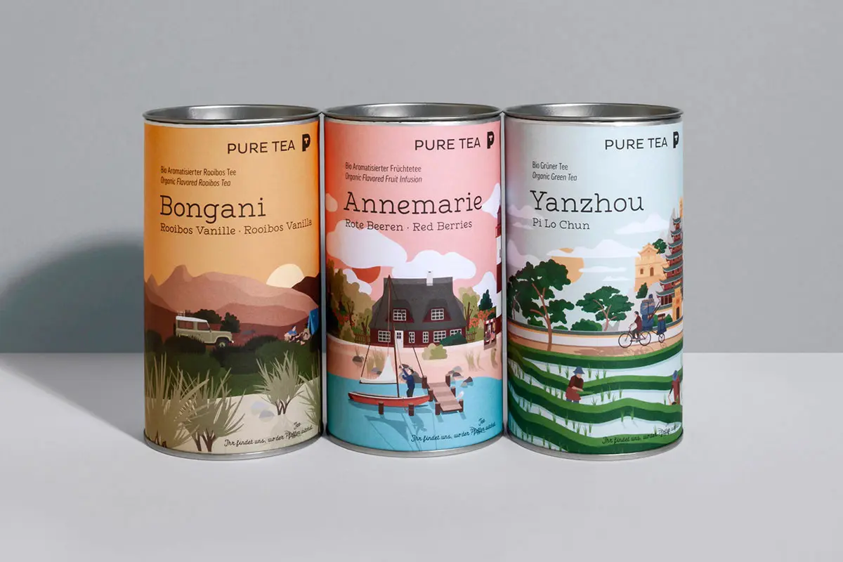 地域景观插画包装设计