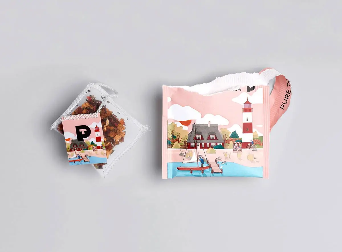 旅行概念茶包装设计